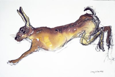 Springender Hase von Lucy Willis